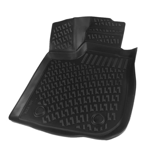 Πατάκια Σκαφάκια 3D Από Λάστιχο TPE Για Dacia Sandero 1 2008-2012 Rizline 4 Τεμάχια Μαύρα