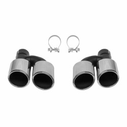 Mπούκες Εξάτμισης Διπλές Για Audi A6 C7 2011+ RD007 2 Τεμάχια