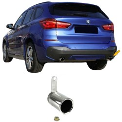 Μπούκα Εξάτμισης Ανοξείδωτη Χρωμίου Για Bmw X1 F48 Dummy - Ψεύτικη 1 Τεμάχιο
