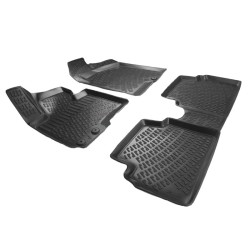 Πατάκια Σκαφάκια 3D Από Λάστιχο TPE Για Kia Sportage ΙΙΙ 2010-2015/Hyundai IX35 2010-2015 Rizline 4 Τεμάχια Μαύρα