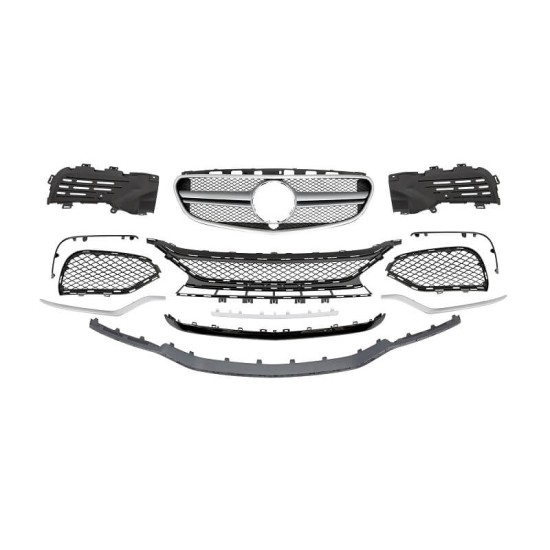 Body Kit Για Mercedes-Benz E-Class W212 13-16 Facelift Amg Look Με Μάσκα &  Μπούκες