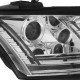 Μπροστινά Φανάρια Set Για Audi TT 8J 06-10 DRL & Led Signal Dynamic Χρωμίου H7/H1 Sonar