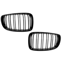 Καρδιές Μάσκας Για Bmw 1 E81 / E82 / E87 / E88 07-11 M4 Look Με Διπλή Γρίλια Μαύρο Γυαλιστερό 2 Τεμάχια Καρδιές Μάσκας Για Bmw 1 E81 / E82 / E87 / E88 07-11 M4 Look Με Διπλή Γρίλια Μαύρο Γυαλιστερό 2 Τεμάχια