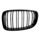 Καρδιές Μάσκας Για Bmw 1 E81 / E82 / E87 / E88 07-11 M4 Look Με Διπλή Γρίλια Μαύρο Γυαλιστερό 2 Τεμάχια