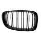 Καρδιές Μάσκας Για Bmw 1 E81 / E82 / E87 / E88 07-11 M4 Look Με Διπλή Γρίλια Μαύρο Γυαλιστερό 2 Τεμάχια