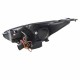 Μπροστινά Φανάρια Set Για Ford Focus 15-18 TRU DRL Tube Lights & Led Φλας Μαύρα H9/H1 Με Μοτέρ JunYan