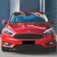 Μπροστινά Φανάρια Set Για Ford Focus 15-18 TRU DRL Tube Lights & Led Φλας Μαύρα H9/H1 Με Μοτέρ JunYan