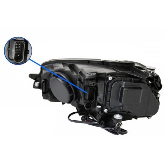 Μπροστινά Φανάρια Set Για Vw Golf VII (7) 12-17 DRL Full Led Halogen Version Black/Chrome LEDHL103-CM Osram Ledriving Osram Ledriving