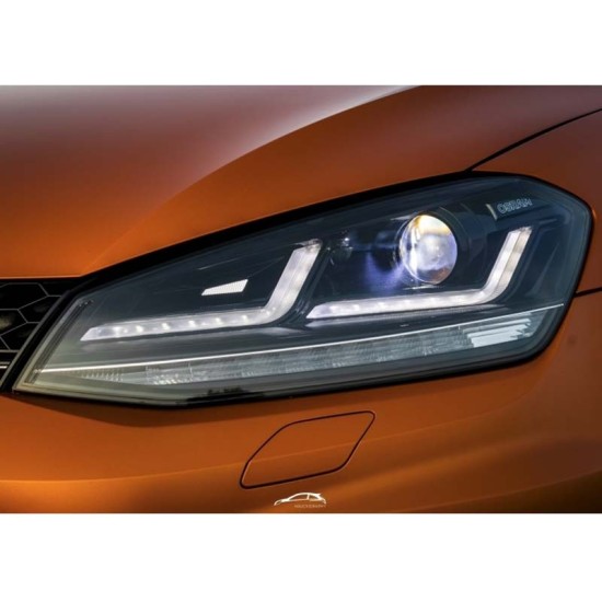 Μπροστινά Φανάρια Set Για Vw Golf VII (7) 12-17 DRL Full Led Halogen Version Black/Chrome LEDHL103-CM Osram Ledriving Osram Ledriving