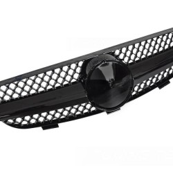 Μάσκα Για Mercedes-Benz CLK-Class W209 03-09 Amg Look Με Μονή Γρίλια Μαύρη Γυαλιστερή 1 Τεμάχιο