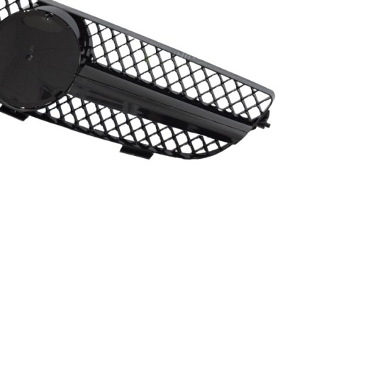 Μάσκα Για Mercedes-Benz CLK-Class W209 03-09 Amg Look Με Μονή Γρίλια Μαύρη Γυαλιστερή 1 Τεμάχιο