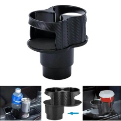 Διπλή Ποτηροθήκη Αυτοκινήτου Carbon SB-1066