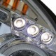 Μπροστινά Φανάρια Set Για Hyundai Tucson 04-10 Angel Eyes & Led Χρωμίου H1/H1 JunYan