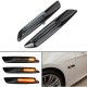 Πλαϊνά Φλας Φτερού Για Bmw 1 E81 / E82 / E87 / E88 / 3 E90 / E91 / E92 / E93 / X1 E84 / X3 E83 / F10 Look Led Dynamic Γυαλιστερό Μαύρο / Φιμέ 2 Τεμάχια