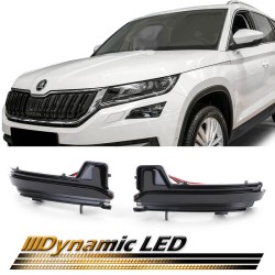 Φλας Καθρέπτη Για Skoda Kodiaq 16+ / Karoq 17+ Black (Vehicles Without Rear View Camera) Dynamic Led Φιμέ 2 Τεμάχια Φλας Καθρέπτη Για Skoda Kodiaq 16+ / Karoq 17+ Black (Vehicles Without Rear View Camera) Dynamic Led Φιμέ 2 Τεμάχια