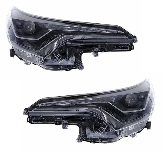 Μπροστινά Φανάρια Set Για Toyota C-HR 16+ DRL Full Led & Led Signal With Motor Carner