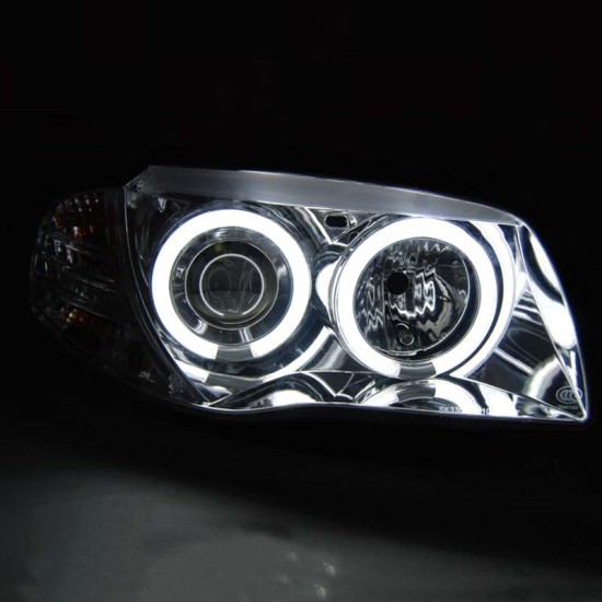 Μπροστινά Φανάρια Set Για Bmw 1 E87/E88/E81/E82 04-11 ccfl Angel Eyes Χρωμίου Sonar