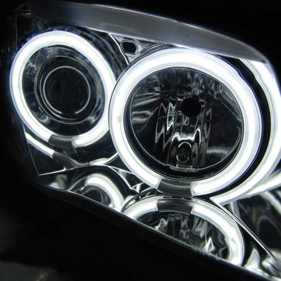Μπροστινά Φανάρια Set Για Bmw 1 E87/E88/E81/E82 04-11 ccfl Angel Eyes Χρωμίου Sonar