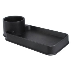 Πολυθήκη Καθίσματος Μικρή Με Μονή Ποτηροθήκη Μαύρη 22529