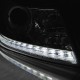 Μπροστινά Φανάρια Set Για Skoda Octavia 1Z 09-12 DRL Χρώμιο H7/H1 Με Μοτέρ Sonar