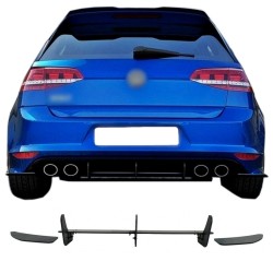 Diffuser Πίσω Προφυλακτήρα Για VW Golf VII (7) 13-17 Για R Έκδοση Mat Black 3 Bars & 2 Side Splitters Από Πλαστικό 3 Τεμάχια Diffuser Πίσω Προφυλακτήρα Για VW Golf VII (7) 13-17 Για R Έκδοση Mat Black 3 Bars & 2 Side Splitters Από Πλαστικό 3 Τεμάχια
