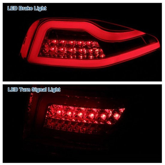 Πισινά Φανάρια Set Για Mercedes-Benz ML W164 09-11 Full Led Bar Φιμέ JunYan