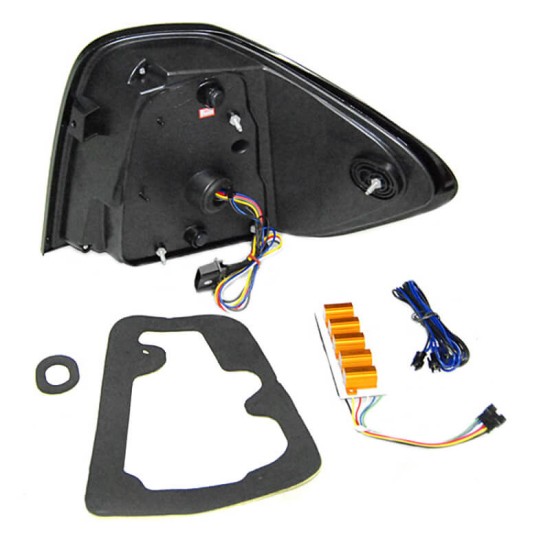 Πισινά Φανάρια Set Για Mercedes-Benz ML W164 09-11 Full Led Bar Φιμέ JunYan