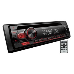 Radio Cd Usb/ Aux Universal 1 Din Pioneer DEH-S121UB 4x50 Watt Με Αποσπώμενη Πρόσοψη / Κόκκινο Φωτισμό & Remote Control