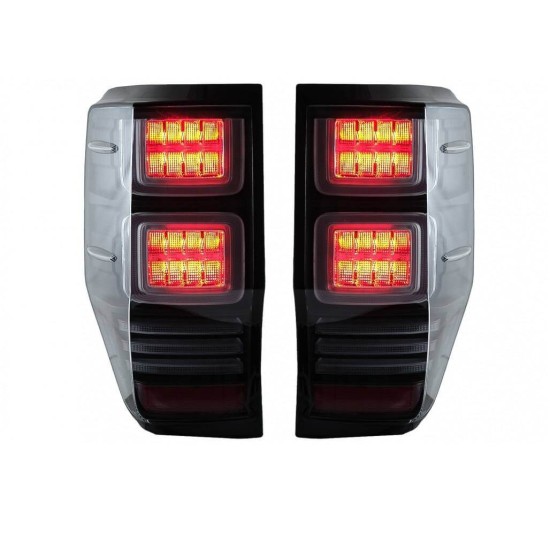 Πισινά Φανάρια Set Για Ford Ranger 12-18 Led Bar Dynamic Φιμέ Full Led VLand