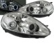 Μπροστινά Φανάρια Set Για Grande Punto 05-08 Angel Eyes & Led Χρωμίου H1/H1 JunYan