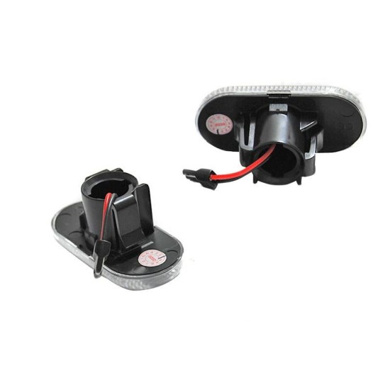 Πλαϊνά Φλας Φτερού Για Smart / Renault / Nissan / Opel / Dacia Led Dynamic Smoke 2 Τεμάχια