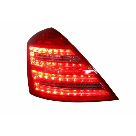 Πισινά Φανάρια Set Για Mercedes-Benz S-Class W221 05-09 Led Κόκκινο/Crystal Carner