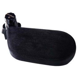 Πλαϊνά Μαξιλαράκια Προσκέφαλου / Υποστήριξης Λαιμού 36x24x13cm Μαύρα Velvet 1 Τεμάχιο