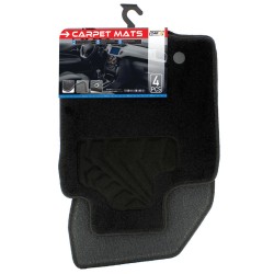 Πατάκια Αυτοκινήτου Μοκέτα Για Dacia Duster 10-17 Car+ Black 4 Τεμάχια Πατάκια Αυτοκινήτου Μοκέτα Για Dacia Duster 10-17 Car+ Black 4 Τεμάχια