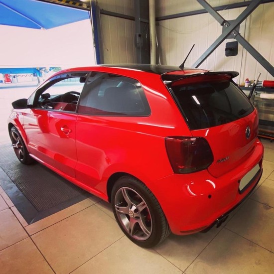 Αεροτομές Πρόσθετα Δεξιά Αριστερά Για VW Polo 6R/6C 09-17  Μαύρο Γυαλιστερό Πλαστικό Standard Έκδοση 2 Τεμάχια