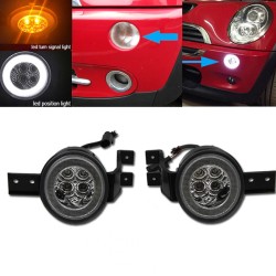 Μπροστινά Φλας Για Mini Cooper R50 / R52 / R53 01-06 Με Φώτα Θέσης Led Smoke 2 Τεμάχια Μπροστινά Φλας Για Mini Cooper R50 / R52 / R53 01-06 Με Φώτα Θέσης Led Smoke 2 Τεμάχια