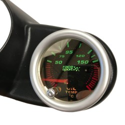 Όργανο Θερμοκρασίας Λαδιού Racesport "Phantom Look" Φιμέ 52mm Με 7 Χρώματα Όργανο Θερμοκρασίας Λαδιού Racesport "Phantom Look" Φιμέ 52mm Με 7 Χρώματα