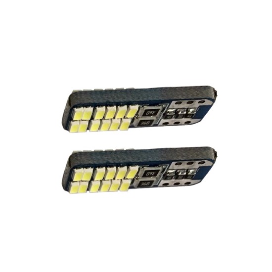 Λάμπες Led T10 12volt 24 Led Canbus White Color Auto GS 5609203600267 2 Τεμάχια