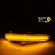 Φλας Καθρέπτη Για Citroen C3 16+ , C4 Cactus 18+ , Opel Corsa F 19+ , Peugeot 208 12-20 , 2008 13-20 Dynamic Led Canbus Μαύρο 2 Τεμάχια
