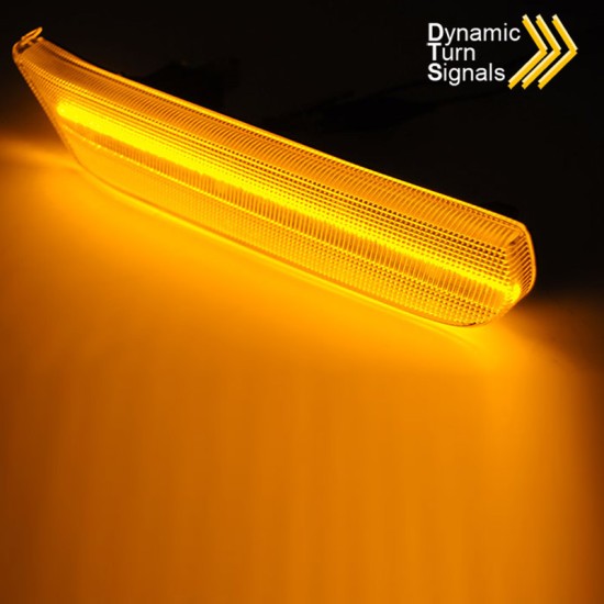 Πλαϊνά Φλας Φτερού Για Porsche 911 996 99-04 / Boxster 986 96-04 Led Dynamic Φιμέ 2 Τεμάχια