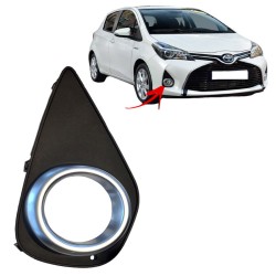 Δίχτυ Προφυλακτήρα Εμπρός Πλαινό Για Toyota Yaris 14-17  Με Ασημί Δαχτυλίδι Δεξί 1 Τεμάχιο