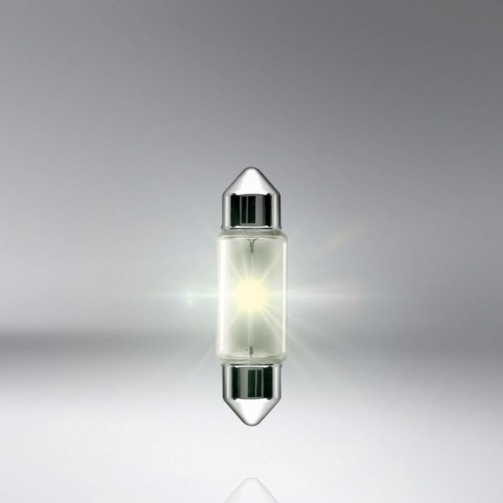 Λάμπα Σωληνωτή 36mm C5W SV8.5-8 12V 5W Ultra Life Osram 6418ULT 2 Τεμάχια