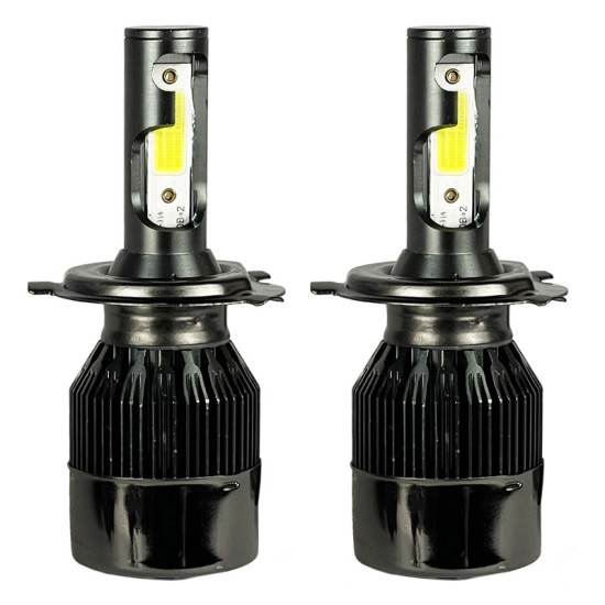 Λάμπες Led H4 C12 12/24Volt 36watt 5500lm 6000k 2 Τεμάχια