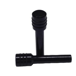 Ασφάλειες Πόρτας Αλουμινίου Universal Μαύρες Με Μαύρες Ρίγες 22002 2 Τεμάχια