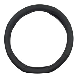 Κάλυμμα Τιμονιού Αυτοκινήτου Δερματίνη Serius D Μαύρο Με Μαύρη Ραφή Medium 38cm Κάλυμμα Τιμονιού Αυτοκινήτου Δερματίνη Serius D Μαύρο Με Μαύρη Ραφή Medium 38cm