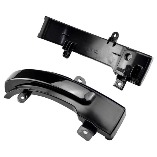 Φλας Καθρέπτη Για Citroen C4 Air Cross 12-15 / Mitsubishi ASX 10-14, L200 05-15, Pajero, Pajero Sport 08+, Outlander 12+ / Peugeot 4008 12-17 Dynamic Led Canbus Μαύρο 2 Τεμάχια