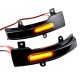 Φλας Καθρέπτη Για Citroen C4 Air Cross 12-15 / Mitsubishi ASX 10-14, L200 05-15, Pajero, Pajero Sport 08+, Outlander 12+ / Peugeot 4008 12-17 Dynamic Led Canbus Μαύρο 2 Τεμάχια