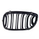 Καρδιές Μάσκας Για Bmw 3 E46 03-06 Coupe/Cabrio M4 Look Με Διπλή Γρίλια  Μαύρο Γυαλιστερό 2 Τεμάχια