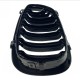 Καρδιές Μάσκας Για Bmw 3 E46 03-06 Coupe/Cabrio M4 Look Με Διπλή Γρίλια  Μαύρο Γυαλιστερό 2 Τεμάχια