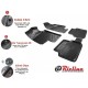 Πατάκια Σκαφάκια 3D Από Λάστιχο TPE Για Tesla Model S 2014-2020 Rizline 4 Τεμάχια Μαύρα